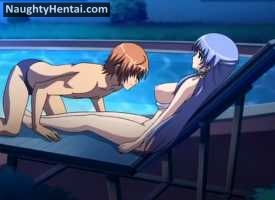 Hentai porn swimming pool outside sex | Naughty Hentai Video