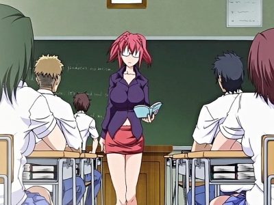 Horny anime teacher