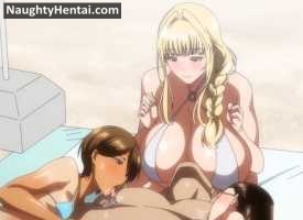 Seika Jogakuin Kounin Sao Ojisan part 6 | Naughty Hentai Beach Group Sex